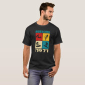 1971年素晴らし以来ウェイクボードライフスタイル Tシャツ (正面フル)