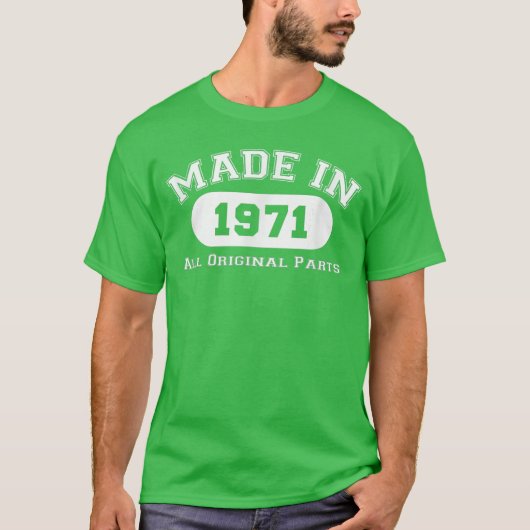 1971年製 オリジナルパーツ Funny 51歳の誕生日 Tシャツ (正面)