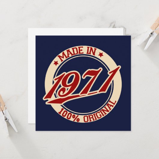 1971年製 カード (正面/裏面インサイチュ)