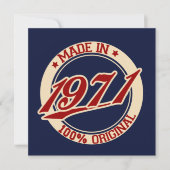 1971年製 カード (正面)