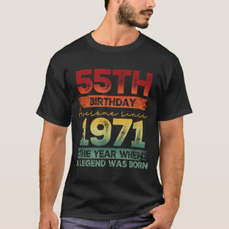 1971年製 ヴィンテージ 55歳 限定版 55歳の誕生日 Tシャツ