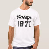 1971年誕生日記念日 Tシャツ (正面)