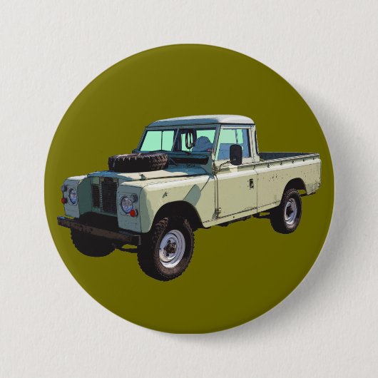 1971年陸上ローバーピックアップトラック 缶バッジ (正面)