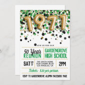 1971年高校懇親会 招待状 (正面/裏面)