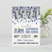 1971年高等学校大学懇親会招待状 招待状 (スタンド正面)