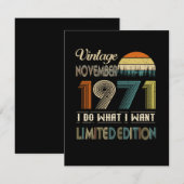 1971年11月 ヴィンテージ ほしいもの限定エディション 招待状 (正面/裏面)