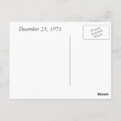 1971年12月23日 ポストカード (裏面)
