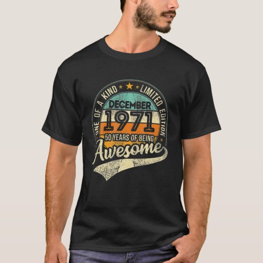 1971年12月50年ある種の種の1つ Tシャツ (正面)