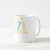 1971年4月製Bdayヴィンテージ50誕生日 コーヒーマグカップ (正面右)
