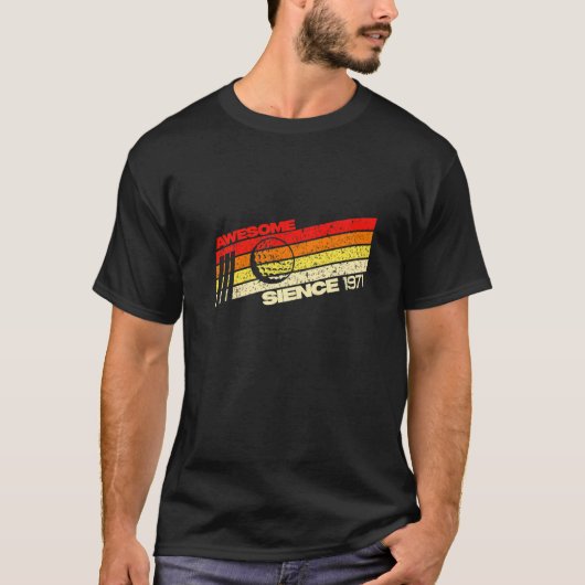 1971年51素晴らし回最高の51回ヴィンテージレトロゴルフ以来 Tシャツ (正面)