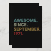 1971年9月生まれ最高！ 招待状 (正面/裏面)