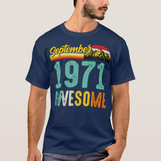 1971年9月誕生日ギフトシャツヴィンテージ9月 Tシャツ