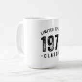 1971年 クラシックな誕生年 コーヒーマグカップ (正面左)