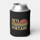 1971年 誕生日  レトロ ヴィンテージ 日没 缶クーラー (缶正面)