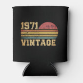 1971年 誕生日  レトロ ヴィンテージ 日没 缶クーラー (正面)