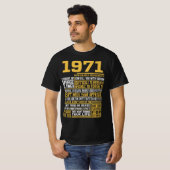 1971最高の生まれ Facts for Mens, Womens, Bday Gif（1971年の Tシャツ (正面フル)