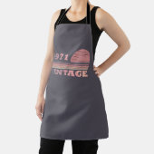 1971生まれ年のヴィンテージ誕生日ギフト エプロン (インサイチュ)