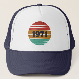 1971生まれ年のヴィンテージ誕生日ギフト キャップ
