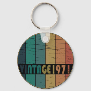 1971生まれ年のヴィンテージ誕生日ギフト キーホルダー