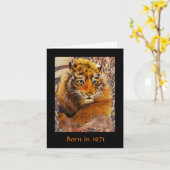 1971生まれ年の誕生日おもしろい事実 カード (黄色い花)