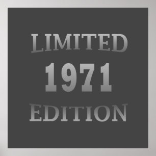 1971生まれ年限定の誕生日 ポスター