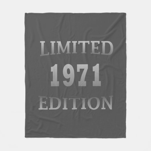 1971生まれ年53歳 フリースブランケット (正面)