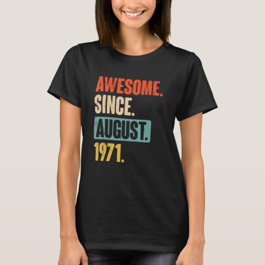 1971素晴らし年51歳51歳から Tシャツ (正面)