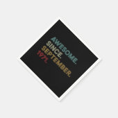 1971素晴らし年9月誕生日以降 スタンダードカクテルナプキン (角)