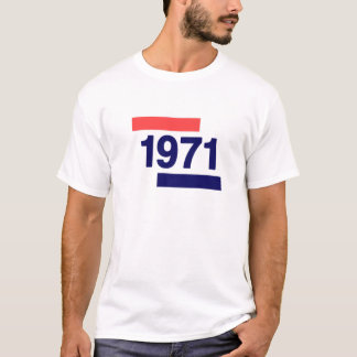 1971,50誕生日 Tシャツ