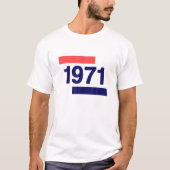 1971,50誕生日 Tシャツ (正面)