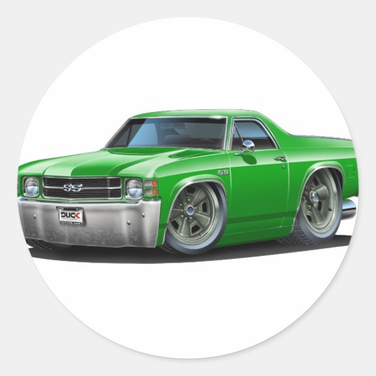 1971-72エルカミノグリーントラック ラウンドシール (正面)