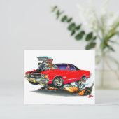 1971-72エルカミノレッドブラックSSトラック ポストカード (スタンド正面)