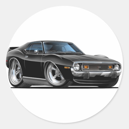 1971-72ジャベリンブラックカー ラウンドシール (正面)