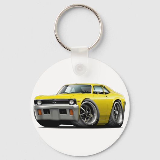 1971-72ノバイエローカー キーホルダー (正面)