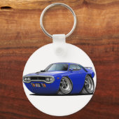 1971-72ロードランナーブルーブラックカー キーホルダー (正面)