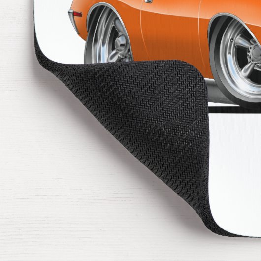 1971-72年の投げ槍のオレンジ車 マウスパッド (コーナー)