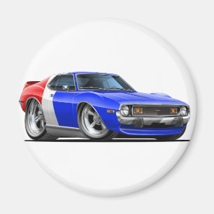 1971-72年の投げ槍の赤白青車 マグネット