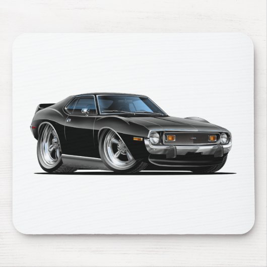 1971-72年の投げ槍の黒い車 マウスパッド (正面)