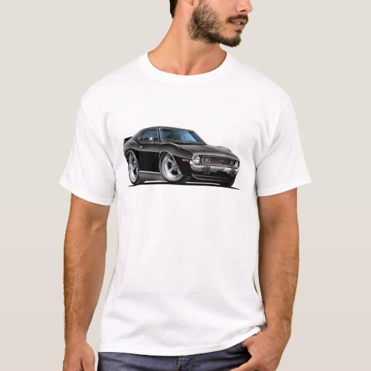 1971-72年の投げ槍の黒い車 Tシャツ (正面)