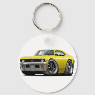 1971-72年の新星の黄色い車 キーホルダー