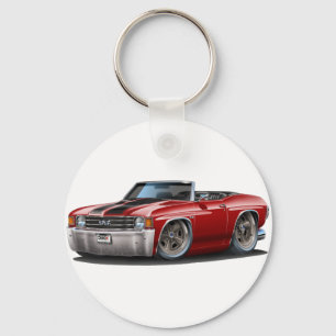 1971-72年のChevelleのあずき色黒いコンバーチブル キーホルダー