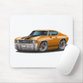1971-72年のChevelleのオレンジ黒い車 マウスパッド (マウス)