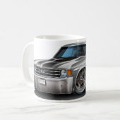 1971-72年のChevelleの灰色黒い車 コーヒーマグカップ (正面左)
