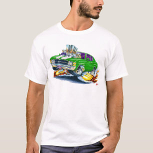 1971-72年のChevelleの緑白の車 Tシャツ