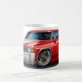 1971-72年のChevelleの赤白の車 コーヒーマグカップ (中央)