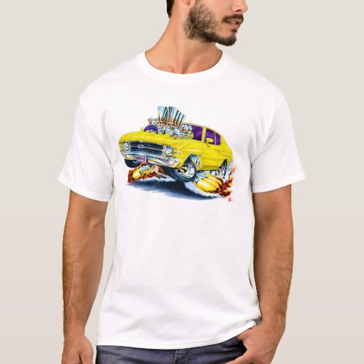 1971-72年のChevelleの黄色い車 Tシャツ (正面)