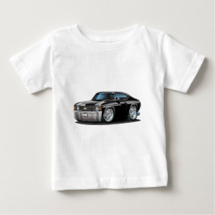 1971-72年のChevelleの黒い車 ベビーTシャツ