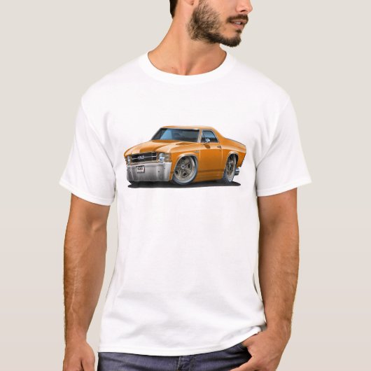 1971-72年のEl Caminoのオレンジのトラック Tシャツ (正面)
