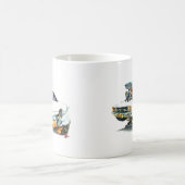 1971-72年のEl Caminoの白黒いトラック コーヒーマグカップ (中央)