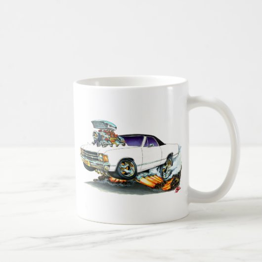 1971-72年のEl Caminoの白黒いトラック コーヒーマグカップ (右)